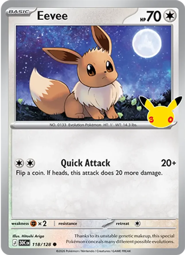 Eevee, 30th Celebration, 2026